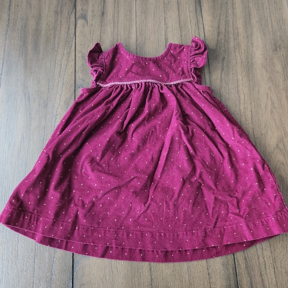 Carter's | Dresses | Carters Baby Girl Burgundy Dress | Poshmark